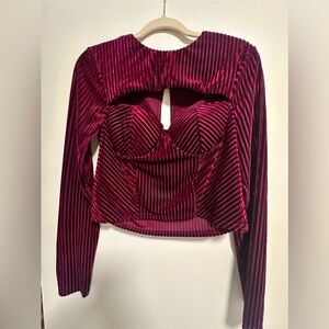 Lulus velvet top size medium